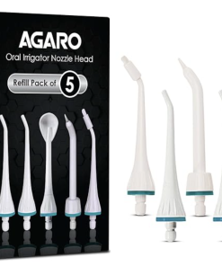 AGARO Oral Irrigator Nozzle Tip Ultra & Ultra Plus 5Pcs,White